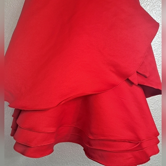 Landy Bridal Wine Strapless Satin Dress Sorority Winter Formal Size Small - Picture 3 of 16